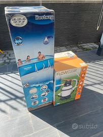 Piscina 3x2 completa con filtro a sabbia