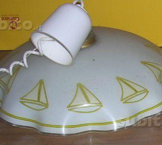 Lampadario in vetro smaltato