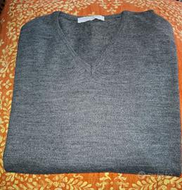 MAGLIONE UOMO MISTO LANA COLORE ANTRACITE