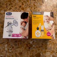 Tiralatte Medela Solo Elettrico e Chicco Manuale
