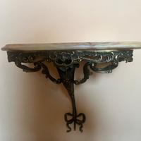 Consolle marmo e ottone