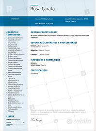 Estetista,barista,commessa,cameriera