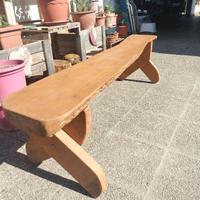 panchina rustica rovere