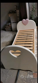 Letto bambina in legno massello