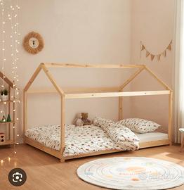 LETTO A CAPANNA INCLUSO MATERASSO