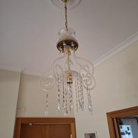 Lampadario classico in vetro