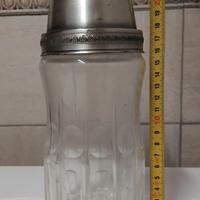 VECCHIO SHAKER DA BARMAN VETRO /CRISTALLO VINTAGE