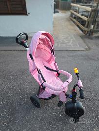 Triciclo HyperMotion rosa con maniglione guida