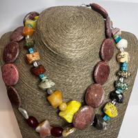 Lotto 2 Collane Artigianali in Pietre Dure Natural