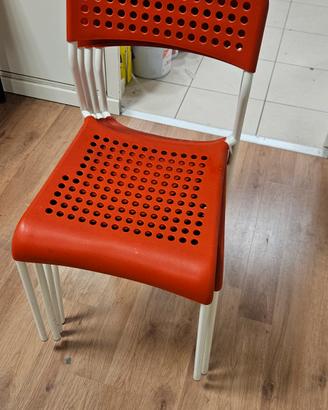 sedie metallo pvc