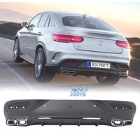 DIFFUSORE MERCEDES GLE C292 COUPÉ NERO + TERMINALI