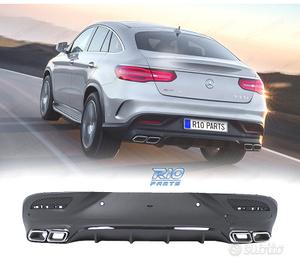 DIFFUSORE MERCEDES GLE C292 COUPÉ NERO + TERMINALI