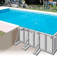 KIT PISCINA INTERRATA MT 8X4X1,5 CON PANNELLI IN A