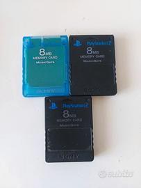 LOTTO MEMORY CARD ORIGINALI PS2 PLAYSTATION 