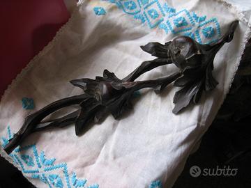 Tralcio Frutta e Foglie Legno del'900