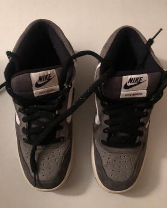 Scarpe alte Nike Renzo bianche grigie