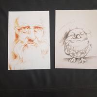Stampe dei miei disegni di Leonardo da Vinci e ..