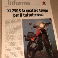 Cartella stampa Honda XL250