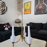 Lampadario a 3 bracci attribuito a Oscar Torlasco 