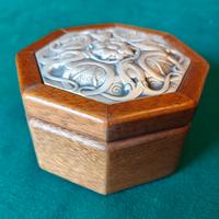 Cofanetto portagioie con coperchio argento 925%