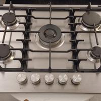 Piano cottura a gas Whirlpool PPH75GDF/IX–5 fuochi