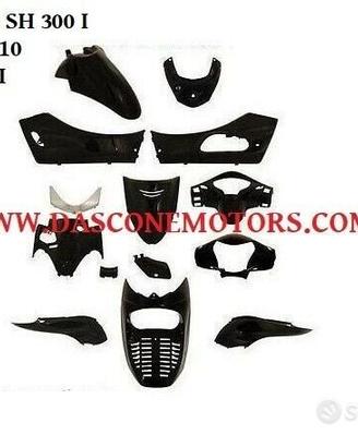 Kit carene sh 300 i 2007 2011 nero lucido