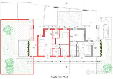 Appartamento bicamere in villa con terrazza