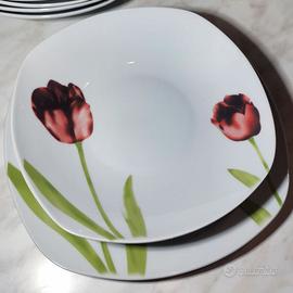 Set piatti - tema floreale