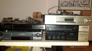 hi fi - radio amplificatore videoregistratore