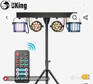 LUCI CON SUPPORTO DA PALCO FESTE DJ MUSICA 60W
