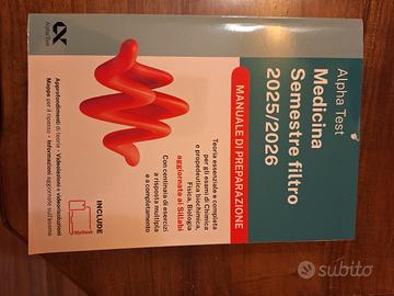 libri Medicina semestre filtro 2025/2026