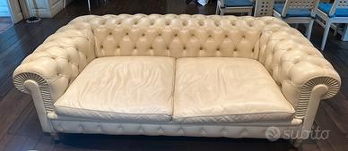 Divano poltrona Frau Chester One in pelle