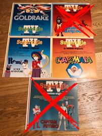 3 Dischi 33 Giri LP SUPERSIGLE TV  sigle cartoni a