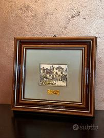 Quadro in rilievo d’argento 925.