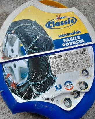 Catene da neve, varie misure