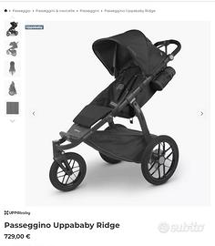 passeggino bambini fino 15 kg freni a disco