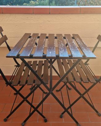SET TAVOLO + SEDIE DA ESTERNO IKEA