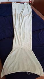 Coperta sirena Kasanova verde acqua 60x200