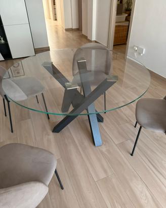 Tavolo tondo Riflessi