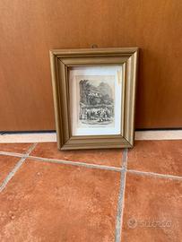 stampa antica raffigurante Gragnano (NA)