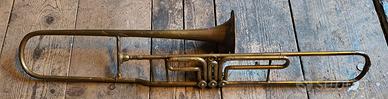 trombone a pistoni d'epoca 