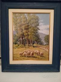 Pascolo MATTEO GIOVENALE 45 x 35 olio