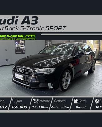 Audi A3 SPB 1.6 TDI 116 CV S tronic Sport 2017
