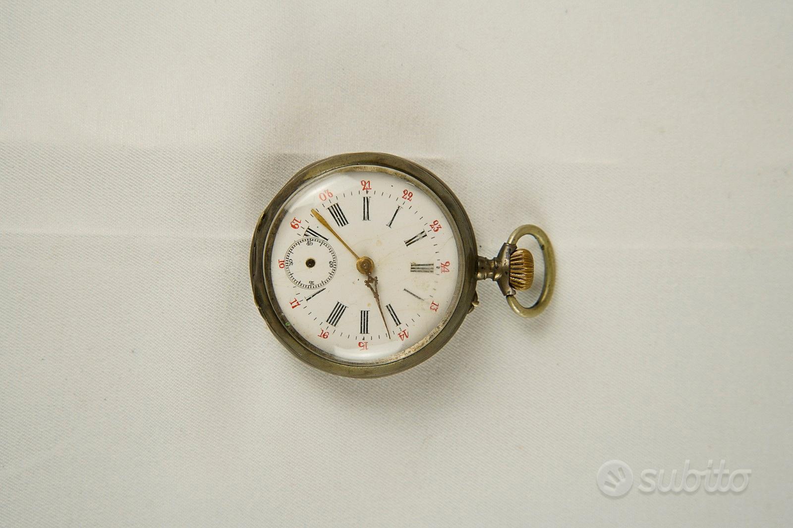 Montre De Poche Pryngeps Vintage 17 Rubis - Mécanique Manuelle, Boîtier Acier, Fonctionnelle, Occasion