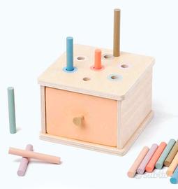 Montessori scatola con bastoncini 