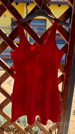 Vestito donna skater rosso H&M - Taglia 44