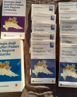 Cofanetto Geologia Acquiferi Padani con mappe