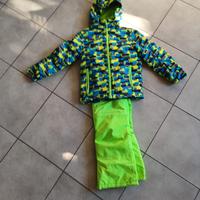 Completo sci bambino + casco +guanti goretex