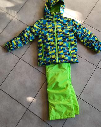 Completo sci bambino + casco +guanti goretex