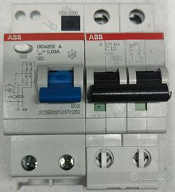 Blocco differenziale ABB 25A 0.03A Tipo A DDA202 A